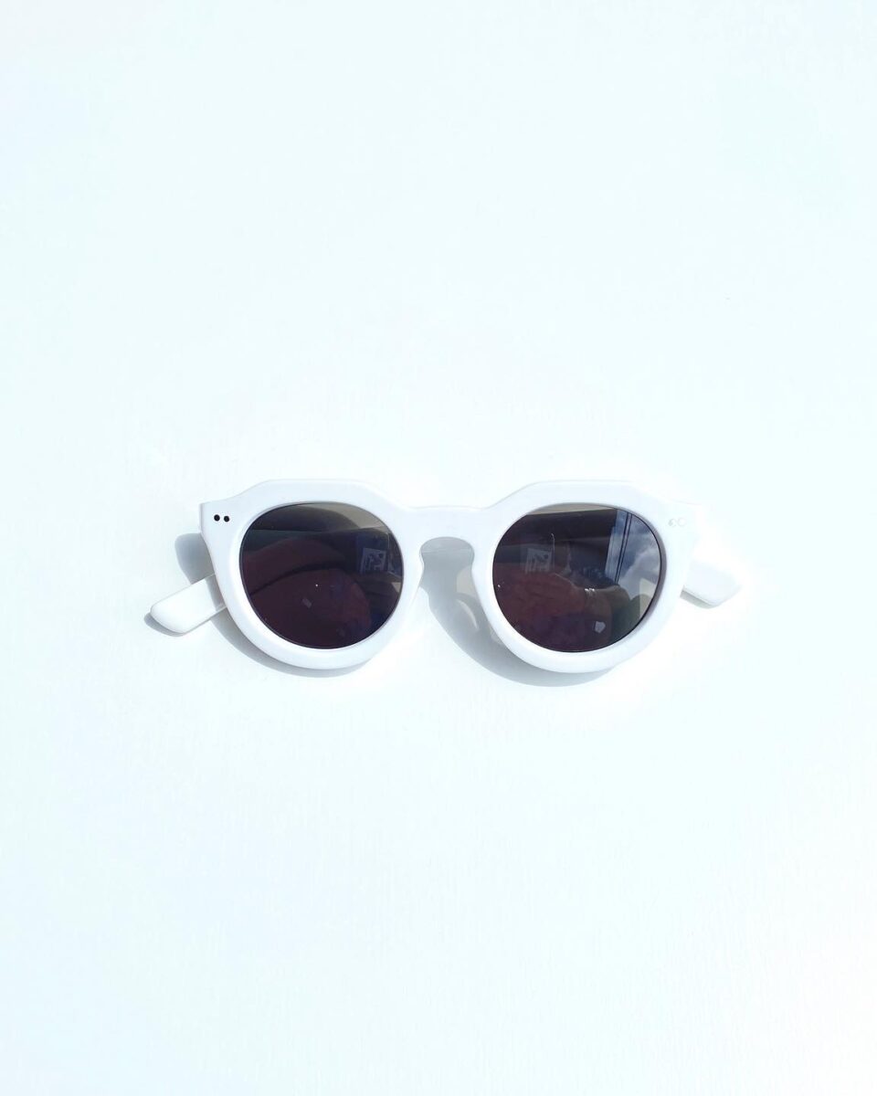 金子眼鏡 SNACK NGL サングラス カラーレンズ 別注 KANEKO OPTICAL × SNACK NGL clear / aqua blue - SNACK NGL